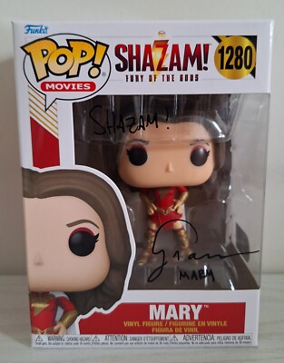 Grace Caroline Currey Signed Shazam Funko Pop! Mary SWAU Authenticated