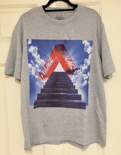 Palace Skateboards Tri-Ternity T Shirt Gray Size L Cotton