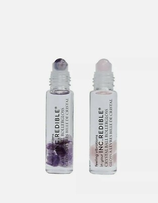 INC.REDIBLE Crystal Ball Rollergloss Duo Lip Gloss Nails, Inc. London .24oz NIB