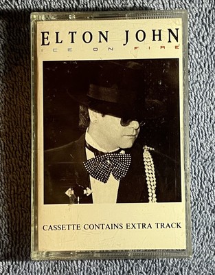 Elton John Ice On Fire Vintage VTG 1985 Cassette Tape (Warner Bro. Records)