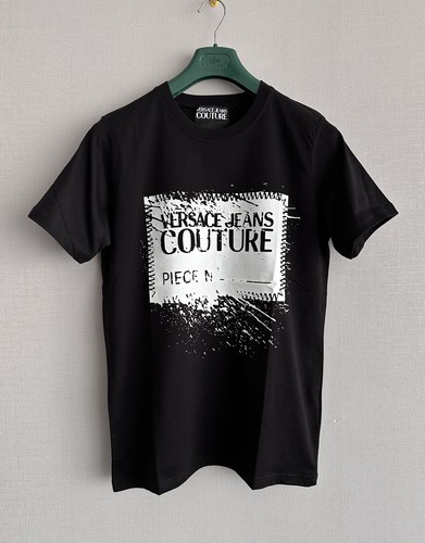 90s VERSACE JEANS COUTURE tシャツ Lサイズ 90s VERSACE JEANS COUTURE photo by Bruce Weber Tシャツ 黒