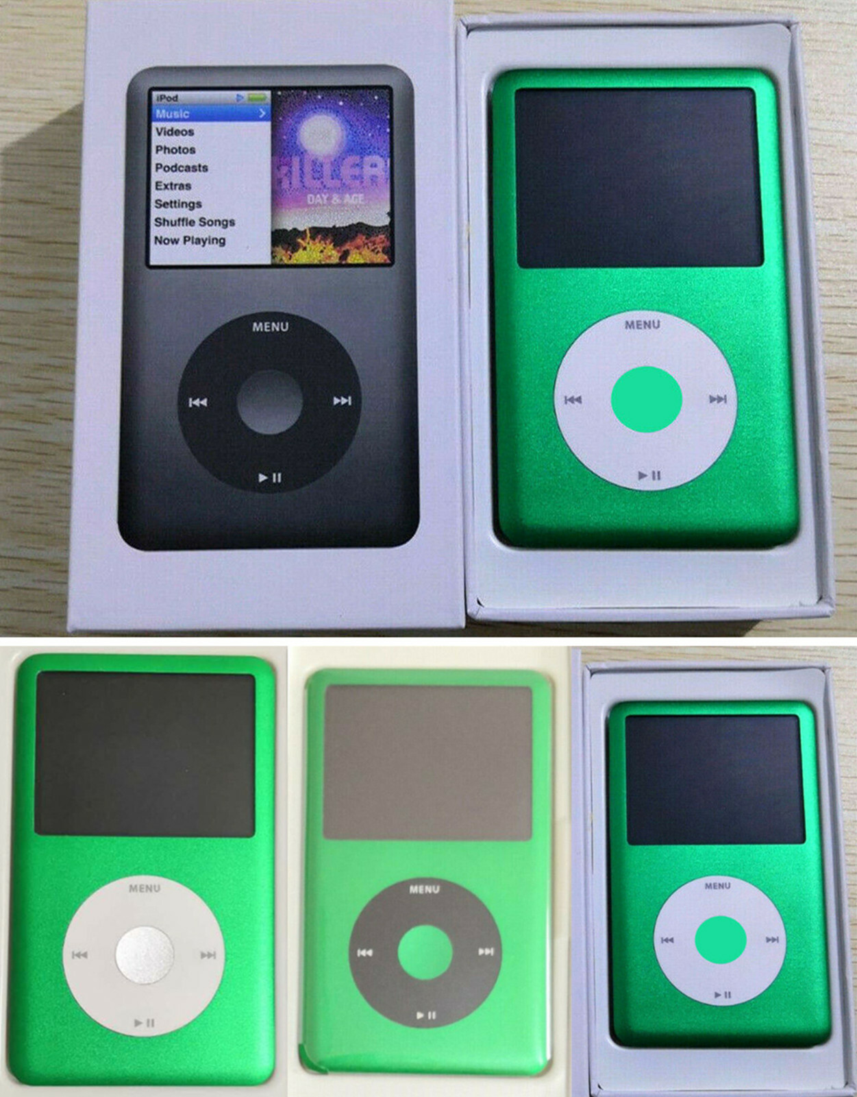 iPod classic iPod まとめ売り　120GB 80GB 8GB Apple iPod Classic 7th Generation (Green) 80GB/120GB/160GB