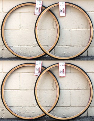 Four (4) Pack 27'' Kenda K35 Gumwall 27 x1-1/4'' Classic Road Bike Tires Wire Bead