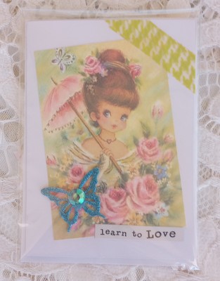 Handmade Greeting Card - Learn To Love Valentine's Day Anniversary Wedding 