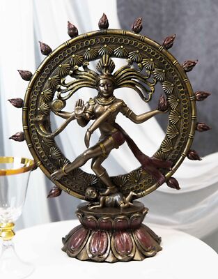 Large Hindu Supreme God Shiva Nataraja Statue 15''H Cosmic Divine Dancer Tandava