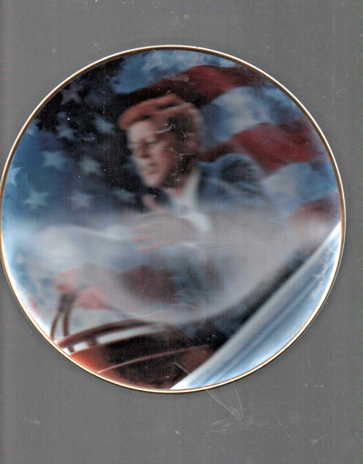 JOHN F KENNEDY COLLECTORS PLATE #V7207 FRANKLIN MINT