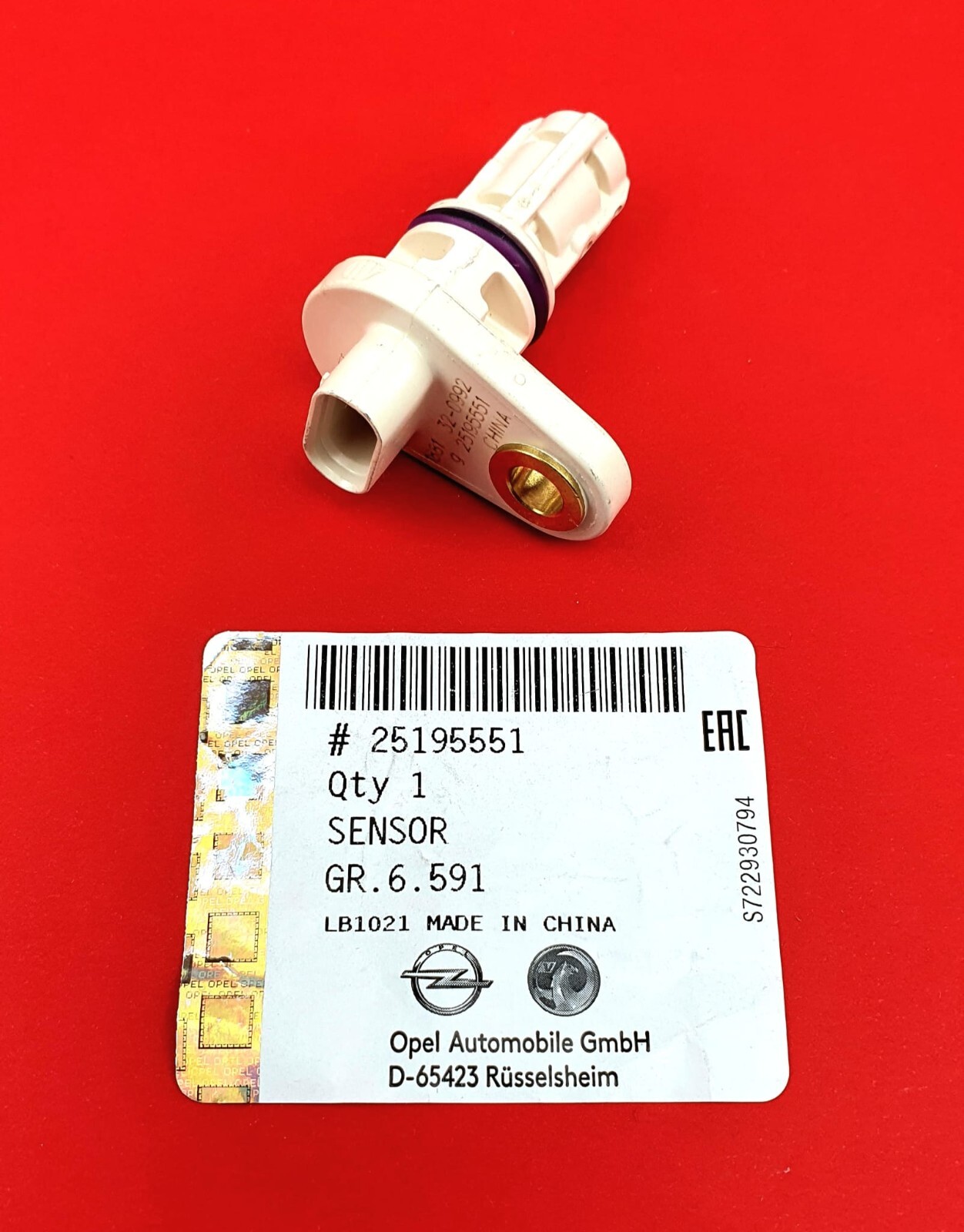 Original Opel crankshaft sensor pulse generator Astra, Corsa, Meriva - 25195551 Original Opel crankshaft sensor pulse generator Astra, Corsa, Meriva - 25195551