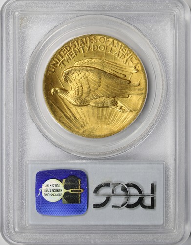 1907 $20 Saint Gaudens High Relief Wire Edge PCGS MS64