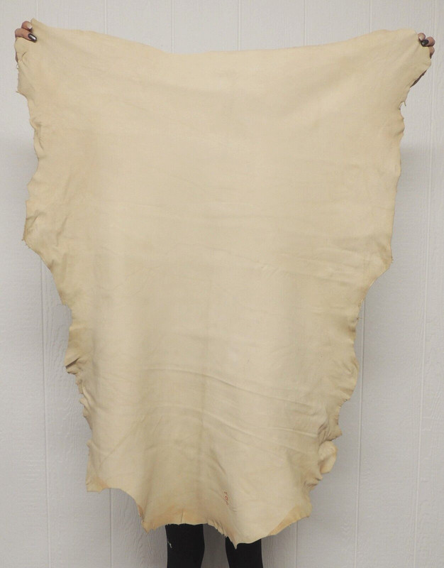 BRAINTAN BUCKSKIN Leather Hide for Native Crafts Taxidermy SCA LARP