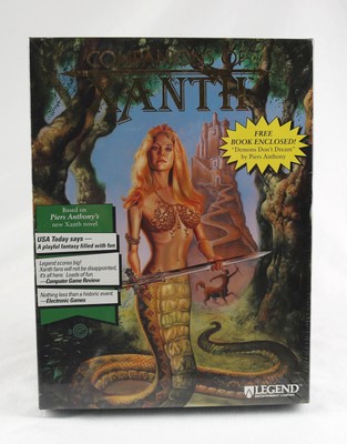 SEALED Legend Entertainment Companions of Xanth MS-DOS 1993 Big Box PC w/Novel