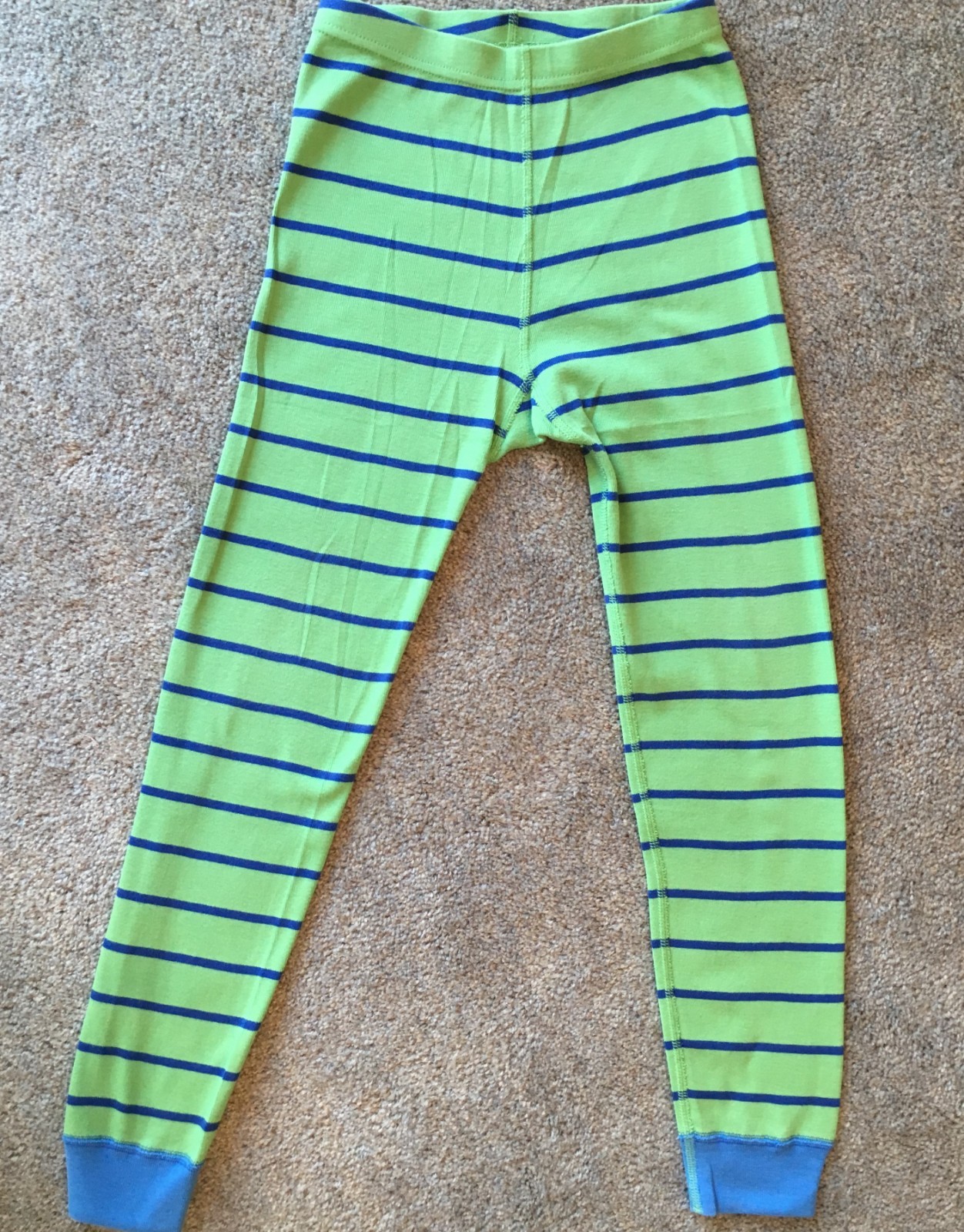 Hanna Andersson kids long john pajamas Surf Bus 130 cm Size 8 Organic Cotton