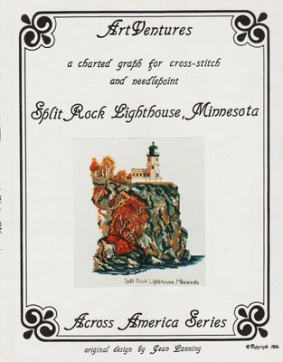 Split Rock Lighthouse, Minnesota by Art Ventures cross stitch pattern