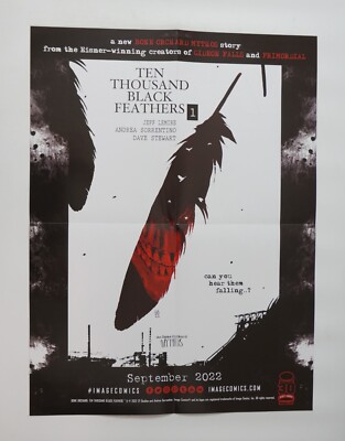 Ten Thousand Black Feathers / Vanish 2-sided poster - 18'' x 24'' - Ryan Stegman