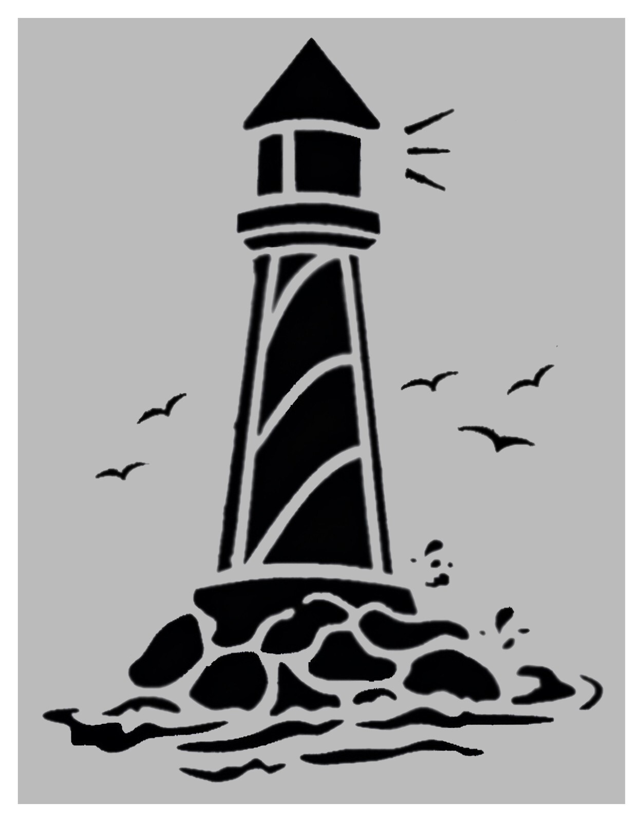 nautical-lighthouse-light-house-8-5-x-11-custom-stencil-fast-free-shipping-ebay