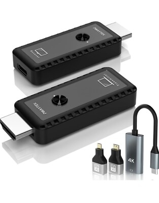 Mini Portable Wireless HDMI Transmitter and Receiver 4K, Plug & Play