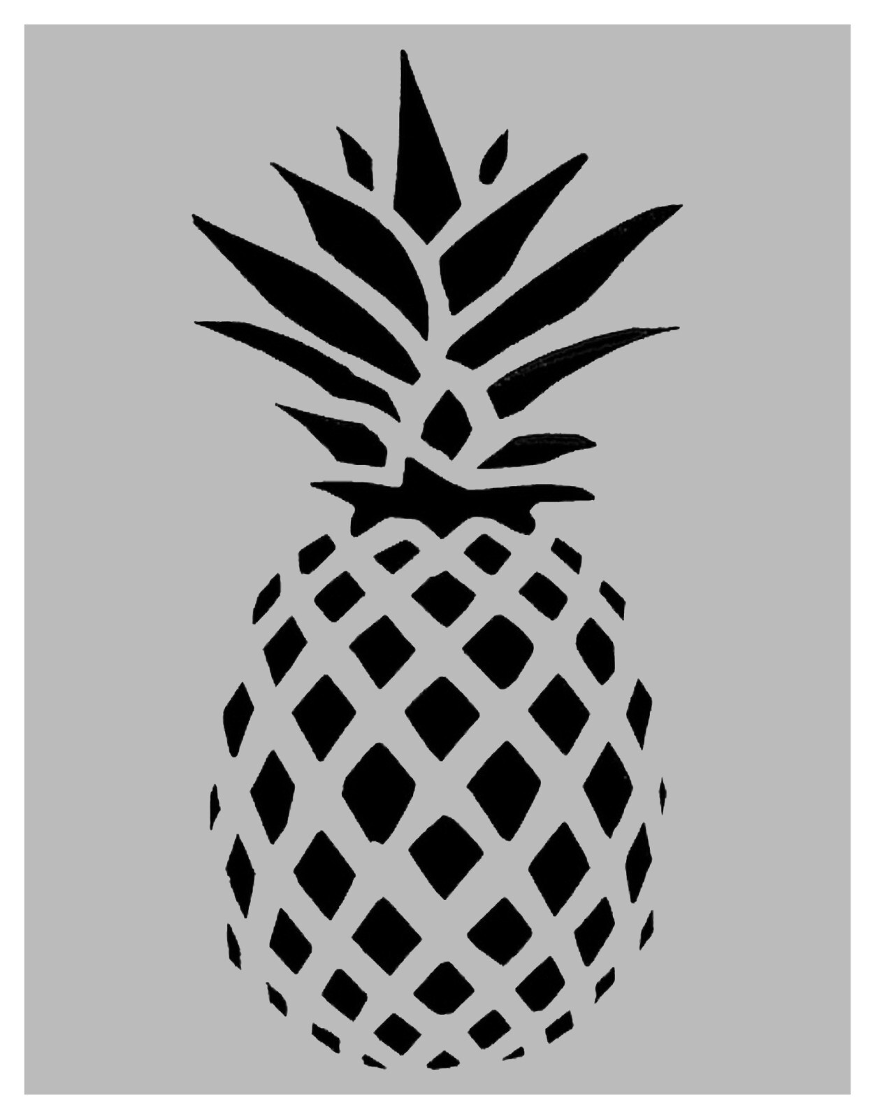 pineapple-custom-stencil-8-5-x-11-sheet-fast-free-shipping-ebay