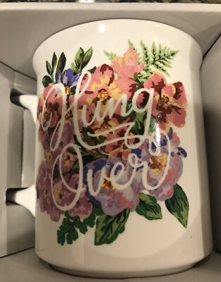 New In Box Coffee Mug Cup Hung Over Floral Design Genuine Fred 16 Oz