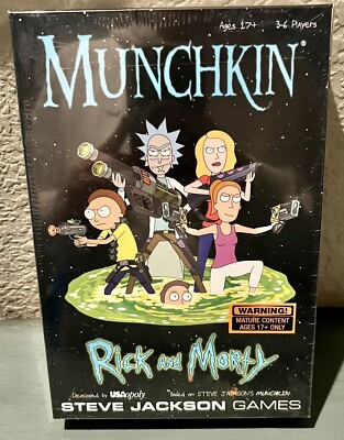 Rick and Morty Munchkin Game and Rick & Morty Trivial Pursuit - NEW S