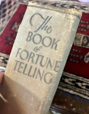 1935 The Book Fortune Telling by Madame Fabia  Antique Huge Witch Heirloom