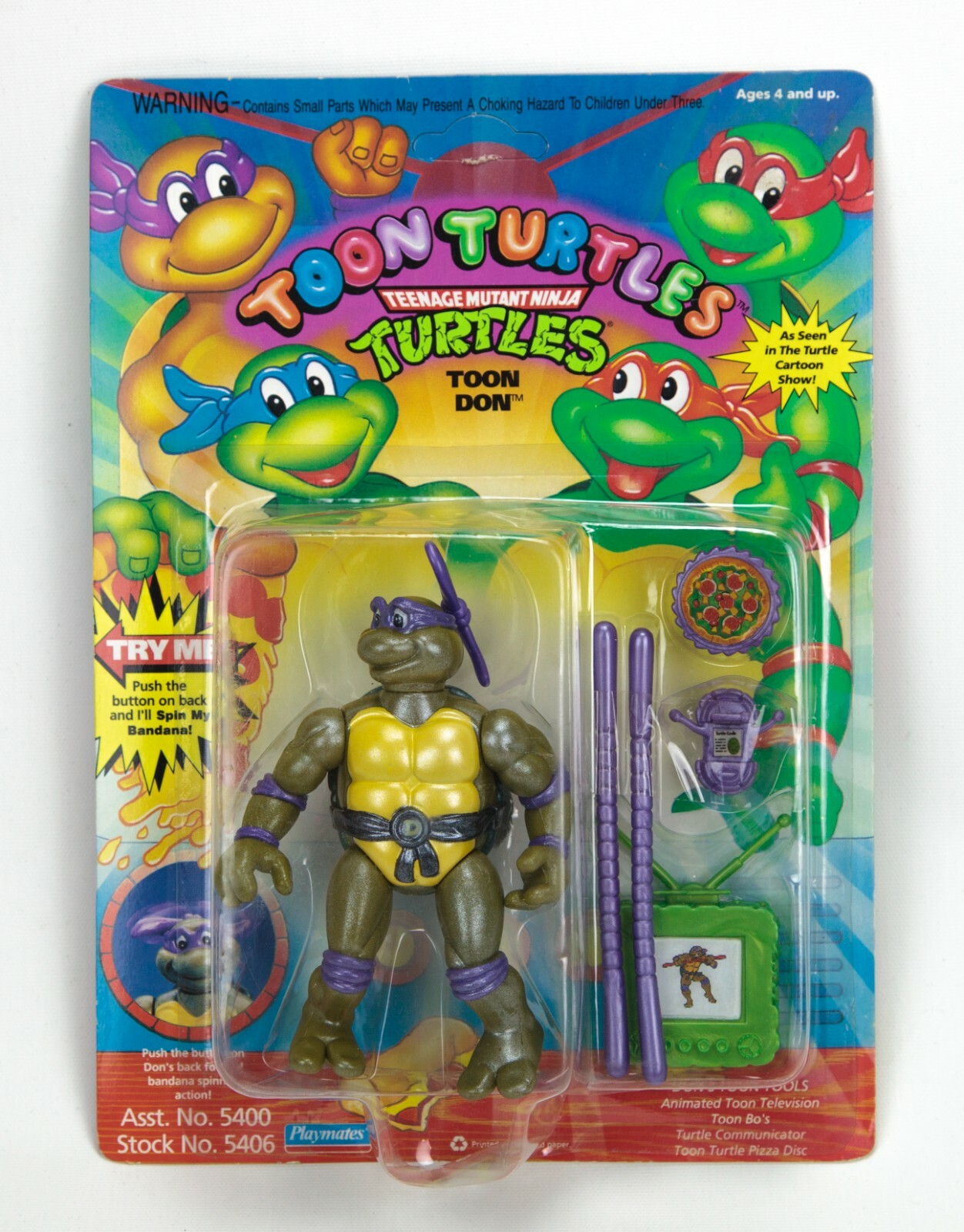 タートルズ　Toon Don 1992 TMNT TOON TURTLES Toon Don Teenage Mutant Ninja Turtles