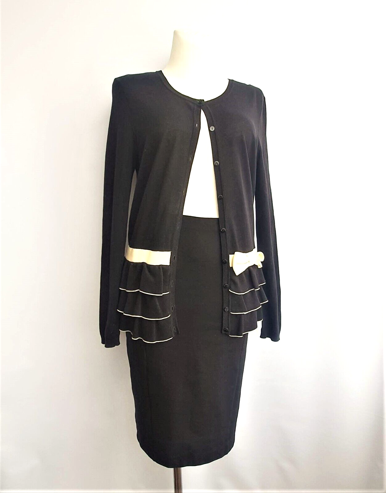 ヴァレンティノ カーディガン サイズL Valentino Red Cotton Blend Cardigan Size M/ L ( label XL