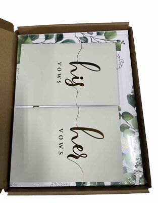 Wedding Guest Book With His And Her Vows