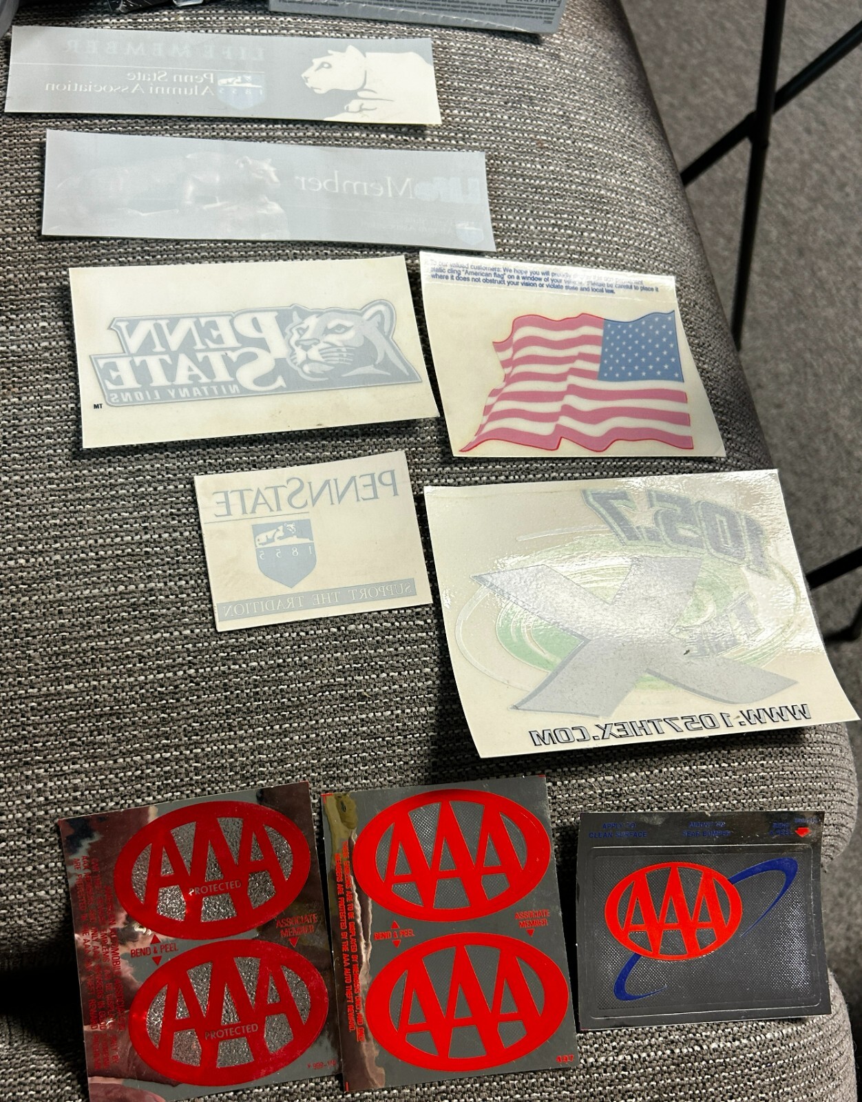 Station Static Cling Sticker New Window/car & Aaa  Sticker