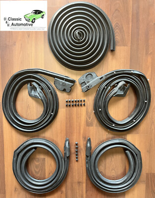 1967 Camaro Firebird Coupe Weatherstrip 5pc Kit Door Roof Rail Trunk 67 SOFFSEAL