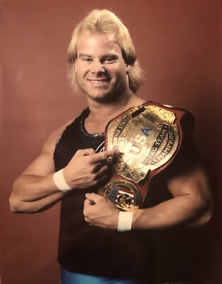 80 s PRO WRESTLING PHOTOS STAN LANE w Belt BUY ANY 4, GET 5th FREE!