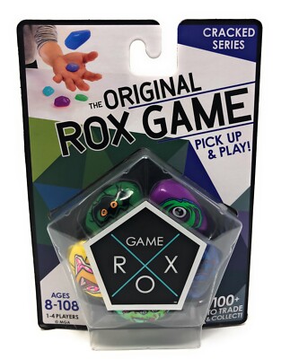 The Original Rox Game (CRACKED SERIES) -5 Collectible Rox Plus Storage Case NEW