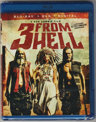3 From Hell (2019) Blu-ray & DVD, **NEW**, Rob Zombie, Sid Haig
