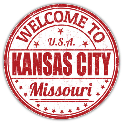 10cm Autoaufkleber Sticker Welcome to Kansas City  Missouri USA Staat Stadt 3097