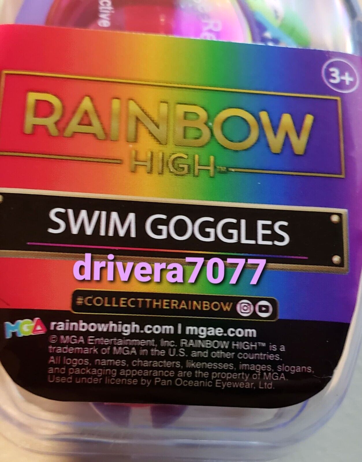 RAINBOW HIGH What Kids Want Swim Goggles 3 + for Girl
