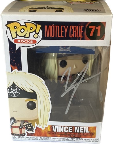 MOTLEY CRUE Vince Neil Signed Autographed Funko POP Beckett