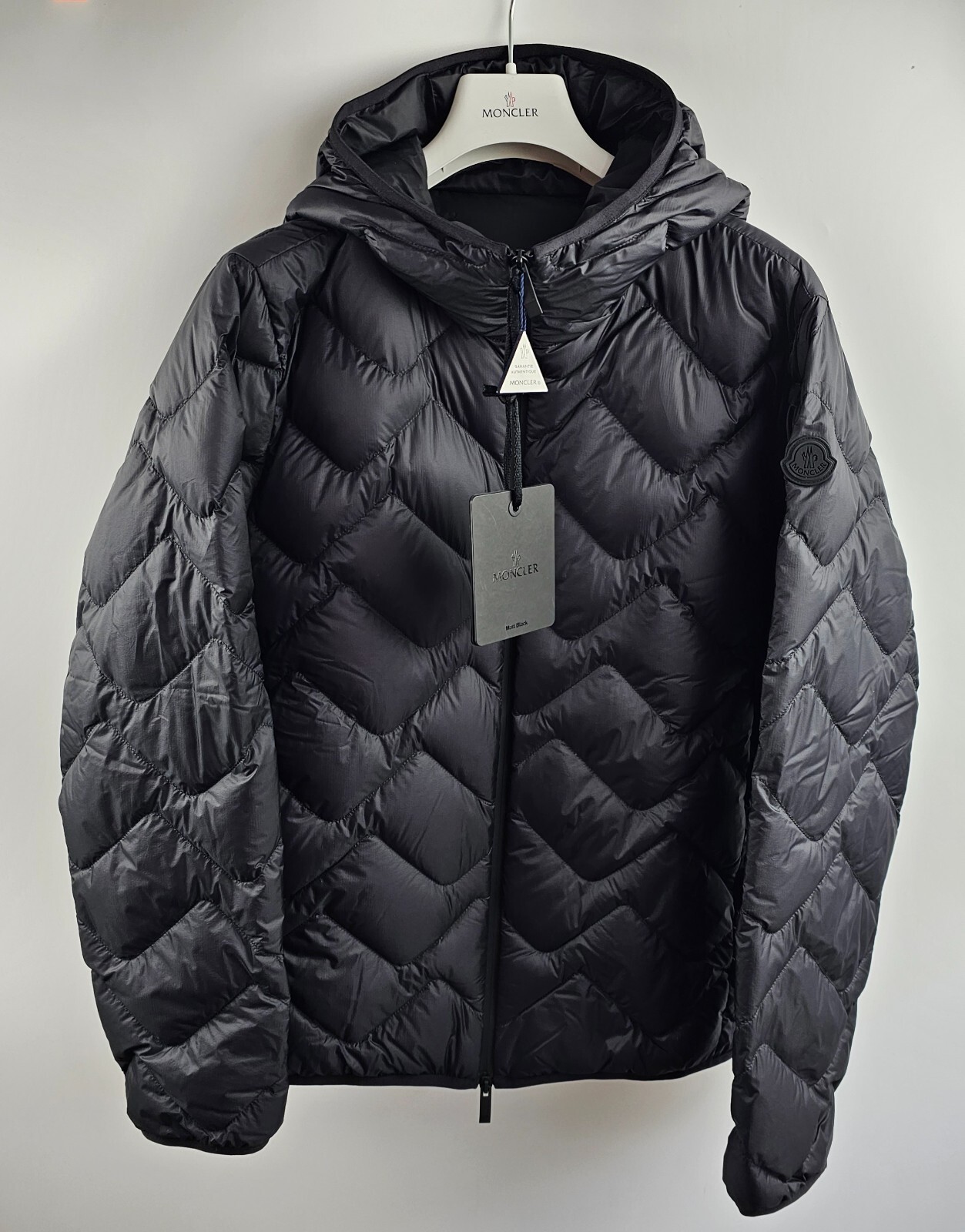 MONCLER Bimont $1850 Men's Black Hooded Short Down Jacket