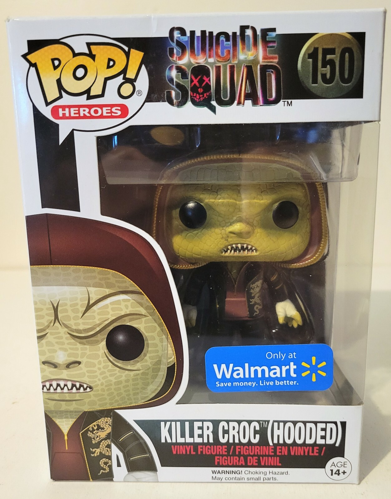 FunkoPop！150 KILER CROC hooded Funko Pop DC Suicide Squad #150 Killer Croc (Hooded) Walmart