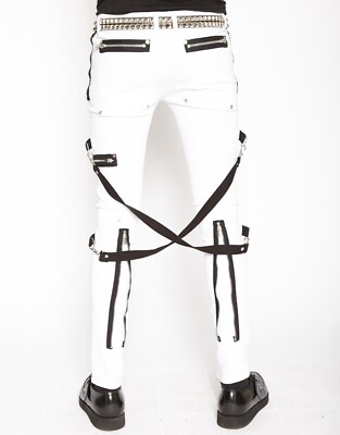 skinny tripp pants with straps
