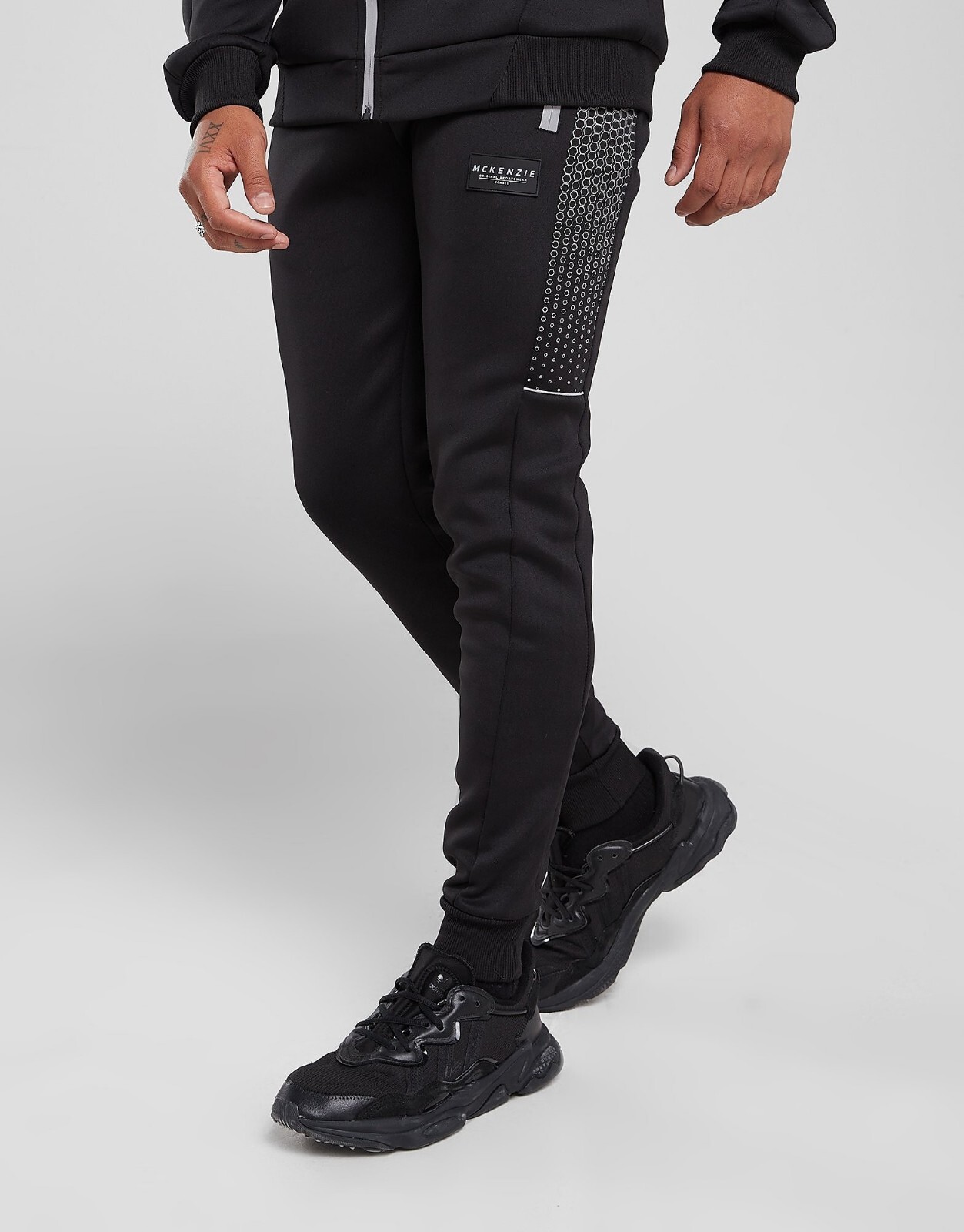Mckenzie Mens Poly Track Pants Reflective Sides BLACK SIZE L UK eBay