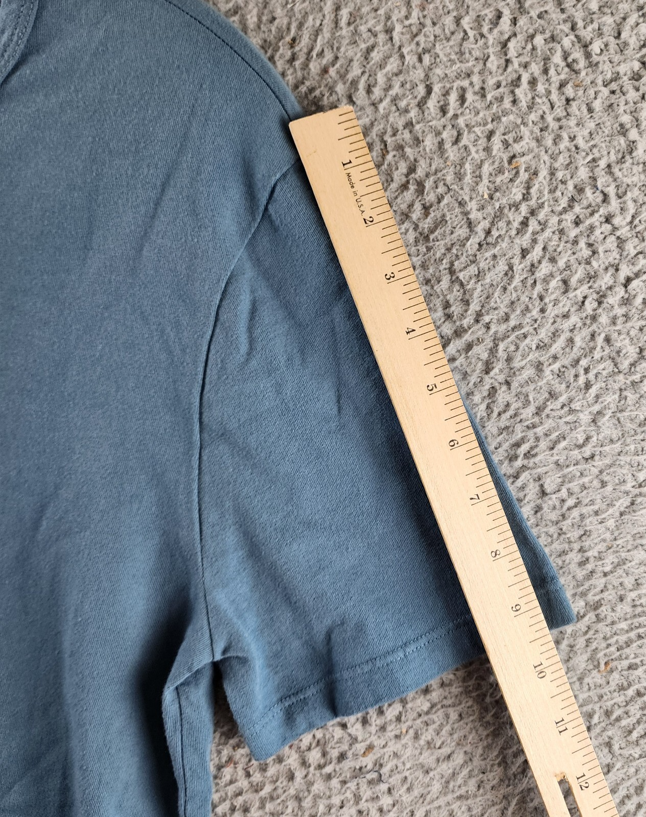 Vince Pima Cotton Pique Tee Men's XS Teal Crewneck Short Sleeves Pullover Style - Picture 7 of 13