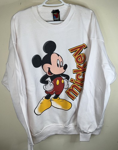 Vintage Mens 2XL Mickey Mouse Sweatshirt Disney Wear 90s