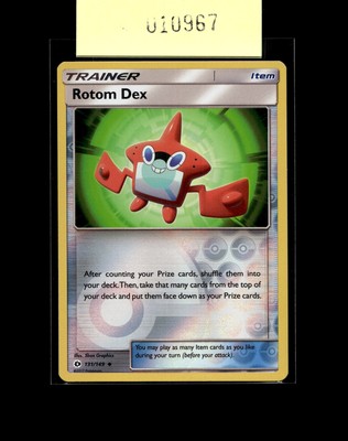 SM Base Set #131/149 Rotom Dex NM Reverse Holo