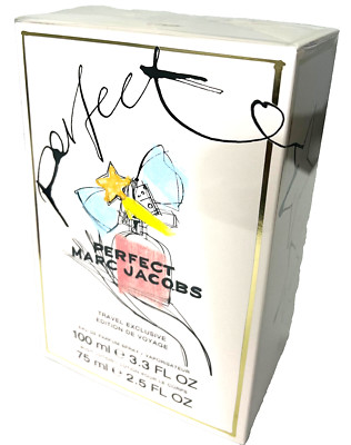 Marc Jacobs Perfect 3.3 oz. EDP Spray & 2.5 OZ Body Lotion Gift! New Sealed Box!