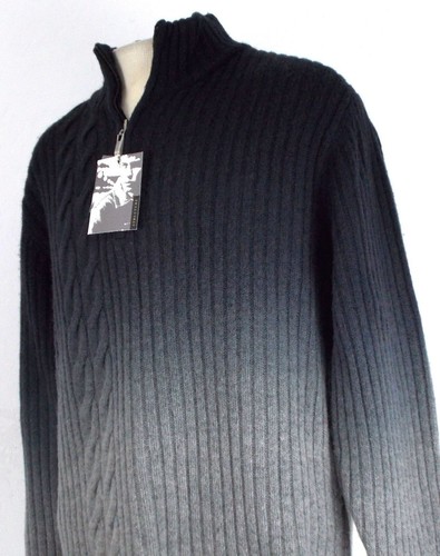 Vtg Mens Structure Off White Knit Sweater Red Blue Stars