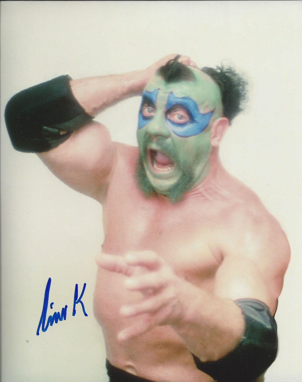 The Missing Link #3 autographed 8x10 WWF WCCW Free Shipping