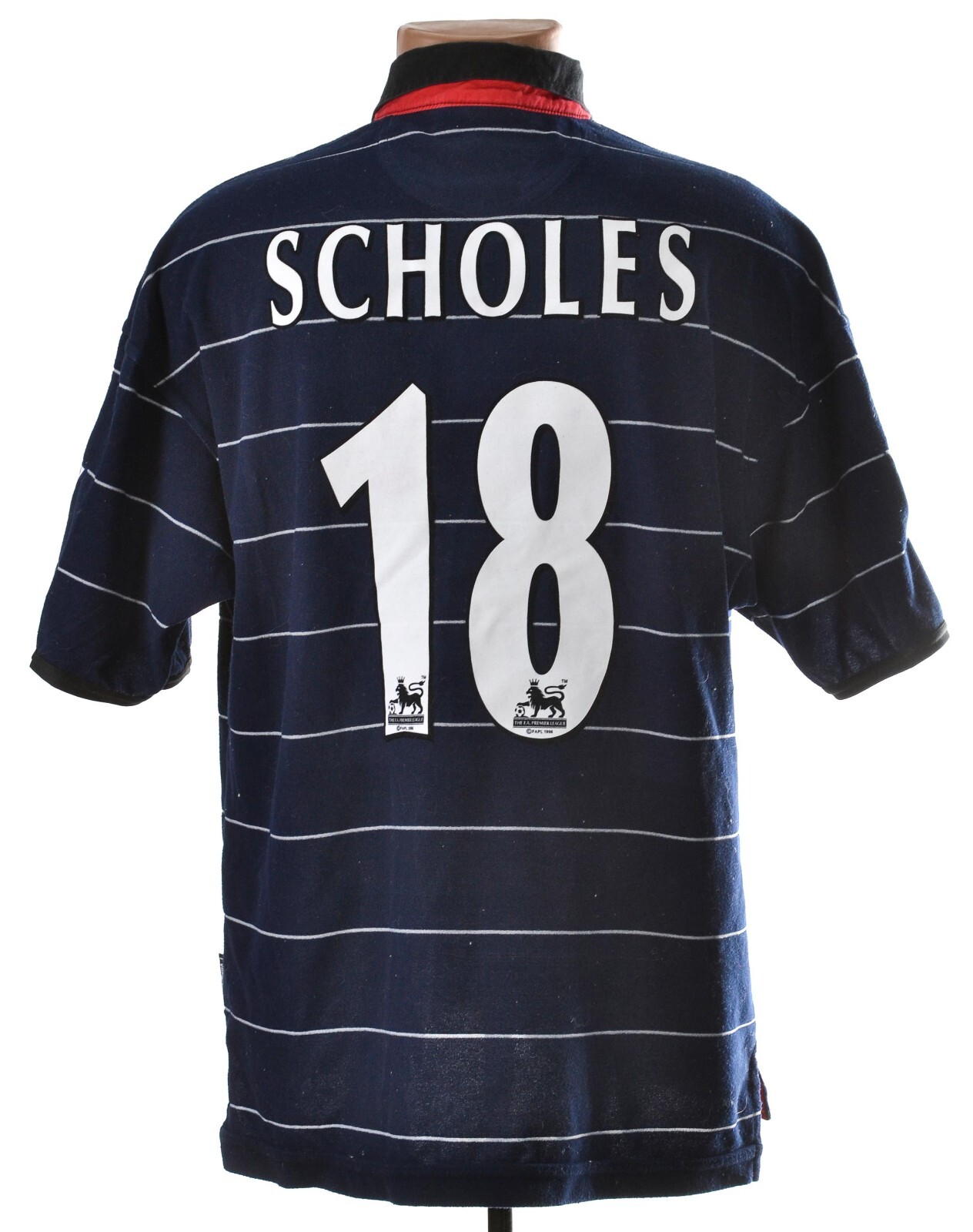 ウェア Nike Manchester United 18 scholes Manchester United 2003 Away Jersey #18 Scholes Nike Black