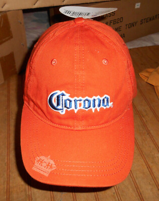 Corona Extra Orange Cap Hat Adult 100% Cotton H3 Sportgear NOS w/Tags