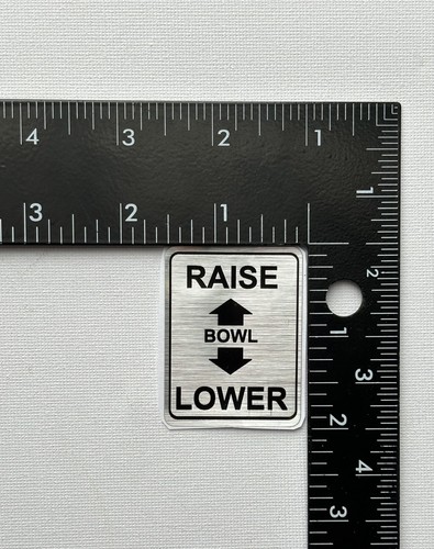 Hobart Label ,Bowl Raise Lower, sticker, Free Shipping!!! 10 pack