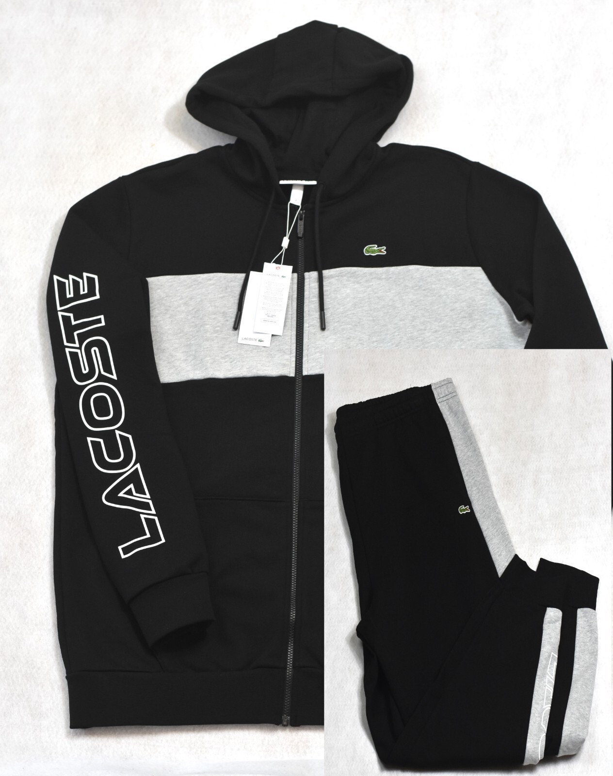 Lacoste ★ Big Croc Half Zip-Up Sweatshirt & Jogger Pants Lacoste Men's Crocodile Quarter-Zip Sweatshirt | Neiman Marcus