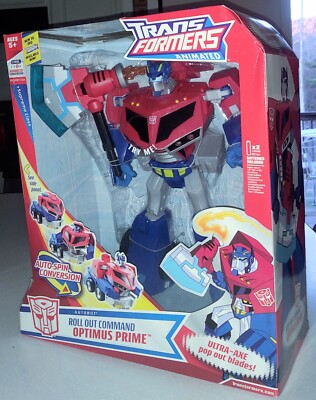 Transformers Animated ROLL OUT & COMMAND OPTIMUS PRIME New Misb Leader Figure 