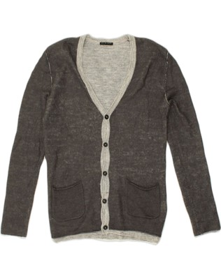 SISLEY Womens Cardigan Sweater UK 18 XL Grey Nylon ZG43